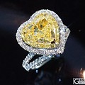 GIA 2.20ct 心形中彩黄钻 出货