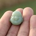粉青无结构佛头，欣赏