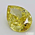 GIA 1.00 艳彩黄 梨形