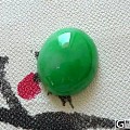 【铭盛翡翠】-冰糯种阳绿戒面
