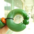 亏出 【和田碧玉】大把件吊坠 悟道题材。互闪