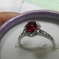 红宝石戒指镶嵌好了