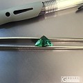 三角刻面湖蓝碧玺4.62ct，颜色漂亮到没有朋友