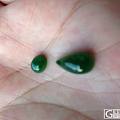 長得像碧玉的小綠翡蛋和綠翡水滴，拿出來曬曬秋陽