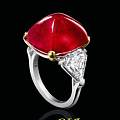 宝格丽27.67克拉天然缅甸红宝石镶钻指环