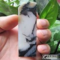 籽料青花牌子 带原石白皮子