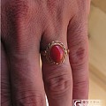 最近收获，AK红珊瑚戒指，没女朋友，只有自己戴着当模特了。