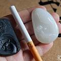 海派白玉观音和俄黑青龙马精神挂件