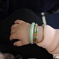 处女秀献给宝宝的手镯，哈哈，8个月的宝宝哟