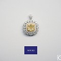 1.5ct Fancy yellow 成品黄钻戒指