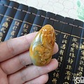 籽料黄皮俏色雕关公 价低