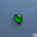 【玉缘雅轩】12.2玻璃种满色艳绿起光蛋面--凝露，微信号:yyyx666