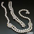 [珍珠]Tiffany akoya珍珠项链和手链