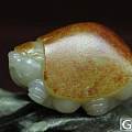 红油皮白玉籽料长寿龟把件
