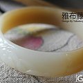 【雅布藤】晨曦。和田糖白玉荷花手镯 三色精雕 细糯老矿料52.5mm