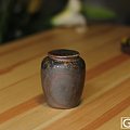 台湾陶艺师邱建清柴烧公杯和茶叶罐，孤品哦