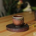 新入手一只台湾陶艺师吴祚熊的柴烧茶杯