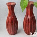 印度小叶紫檀精美花瓶摆件，木制花瓶造型典雅，色彩沉着稳重