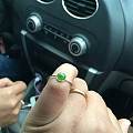 冰阳绿金戒指和一个绿镯镯