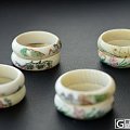 【彩雕指环十个】稀有材质 小骆驼文玩