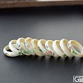 【彩雕指环十个】稀有材质 小骆驼文玩