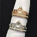 【卡缘珠宝】18K金皇冠钻戒 做自己的女王 现价:¥2xxx/件