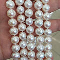 超适合送给妈妈的项链 9-10mm极光白色珍珠项链