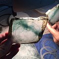 雪花棉料子直播成品镯子