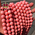纯天然粉色珊瑚贝圆珠半成品，关注微信：349603439