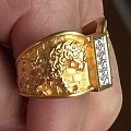 西班牙知名老品牌Masriear戒指，精美的金工，高品质的钻石