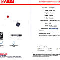 1.74克拉 无烧 鸽血红宝石 -莫桑比克产地-AIGS证书