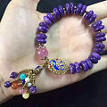 紫龙晶算盘珠手链