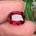 新收的5.84ct缅甸红尖晶，火彩非常好！