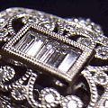 铂金复古宫廷款钻石戒指……10.13克，钻石0.67克拉