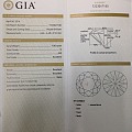 白钻——圆形，GIA证书 1.00 G SI2 3EX 无荧光