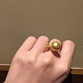 设计定制款 0.51ct FIY黄钻金珠戒指 欣赏