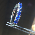 请教各位老师评价一下这枚蓝宝戒指的宝石质量如何，谢谢大家！