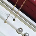 18k金星星耳线