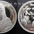 法国2003年达芬奇蒙娜丽莎5盎司精制纪念银币