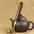 【稀饭香铺】小叶紫檀柄瑞粉茶刀茶针