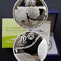 法国2011年世界文化遗产凡尔赛宫10欧元精制纪念银币