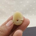 和田玉烟糖色翁仲挂件