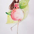 来自吴迪Alina的新插画：蔬果*，图里的蔬果都吃过吗？
