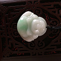 便宜出一个佛公，细糯白底飘翠，27.5*27*8.8，超级饱满，600拿走