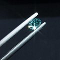 GIA 现货 0.35ct FVGB 艳彩绿蓝钻