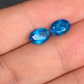 ［皇家彩宝－磷灰石］1.55ct 椭圆形磷灰石2pcs