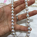 同样是8.5-9.0的Akoya天女珍珠，颜色略微有些不一样，看出来了吗❓