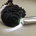 岫玉鱼化龙把件