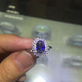 今天来一款蓝宝石的戒指