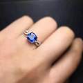 3.1ct 坦桑石戒指3600米